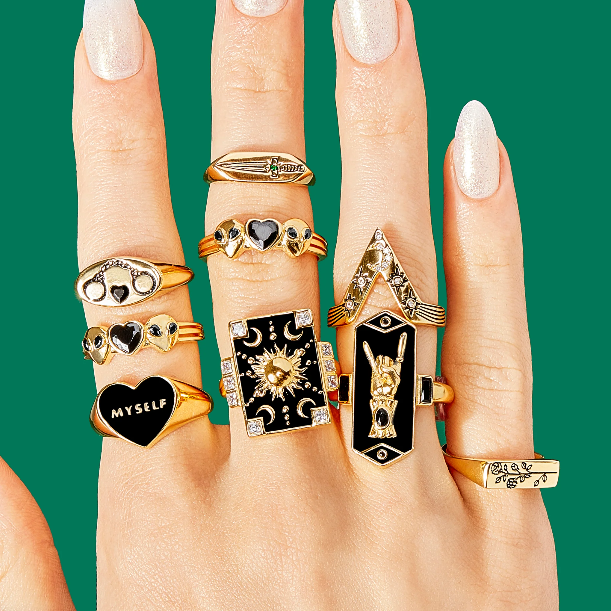 Cosmic Love Ring - Black - Image 6