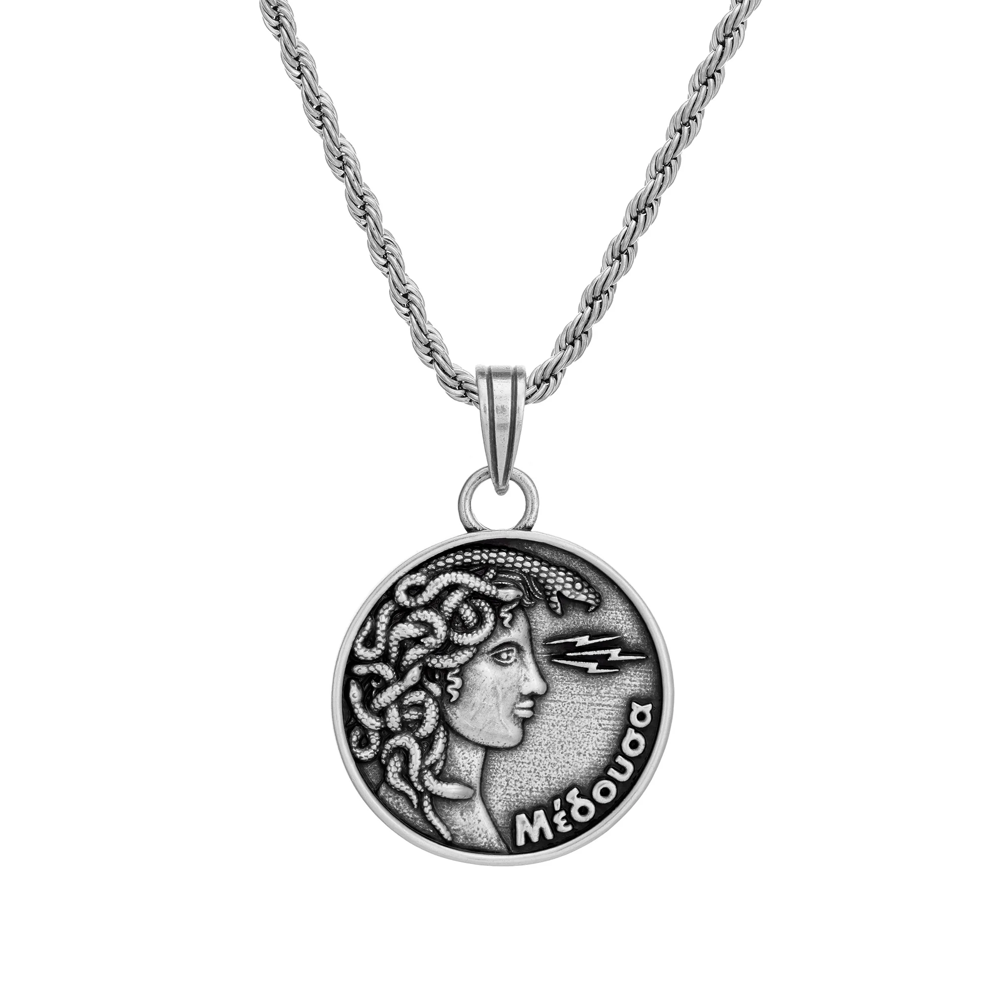 Medusa Coin Necklace - Image 2