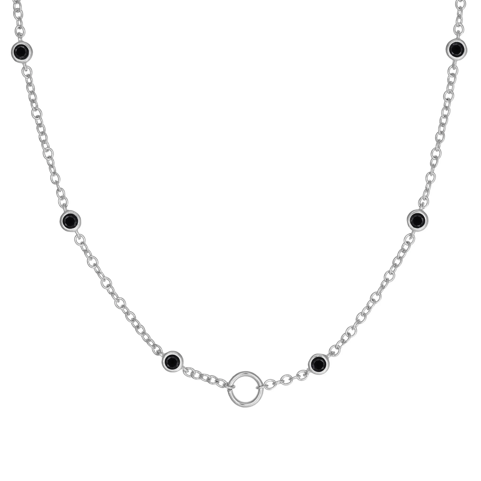 Molecule Necklace - Black - Image 3