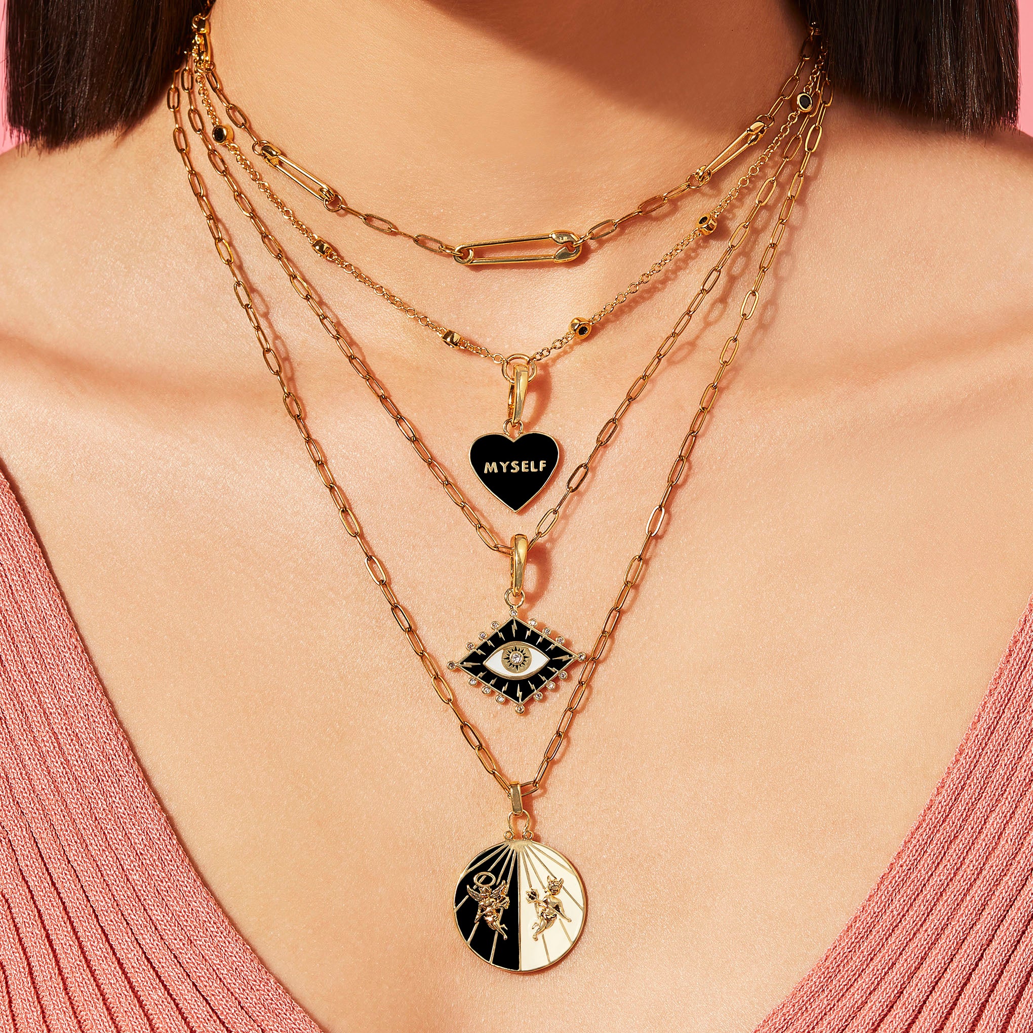 Safety Pin Necklace - Image 5